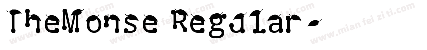 TheMonse Regular字体转换